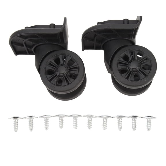 Xirurus 2‑Pack Universal Luggage Swivel Wheels – Durable ABS Casters, Quiet & Heat‑Resistant, Easy Screw‑On Replacement for Suitcases
