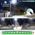 thumbnail image 5 of Florida Sky 2300 Watt Solar Street Light Outdoor Waterproof with Remote 185000 LM LED Street Light Solar Powered with Pole - Solar Parking Lot Lights Commercial with Motion Sensor - Street Lamp, 5 of 8