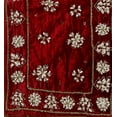 thumbnail image 4 of Luxury Red Velvet Table Runner with Gold Embroidered Beadwork, 16×72 Inches – Elegant Dining Table Decoration for Weddings, Parties & Festive Decor, 4 of 4