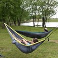 thumbnail image 4 of Equip Lightweight Portable Nylon Travel Hammock, 2 Person Blue Surf, Open Size 124" L x 77" W, 4 of 8