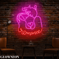 thumbnail image 3 of Glowneon Romantic Couple Face Neon Wall Art, Wedding Valentine Decor, 3 of 5