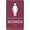 Burgandy, variant on ADA CENTRAL SIGNS - 6"X9" Womens Restroom Sign - ADA Compliant Tactile Graphics Grade 2 Braille Text Wall Signs - Bathroom Door Placard Double Sided Tape Rest Room Sign for Office, Business, Apartment