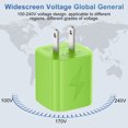thumbnail image 6 of USB Charger Block, 2 Pack USB Wall Charger with 6FT Type C Charging Cable USB C Cable Phone Cables, Charging Block Phone Charger Android Charger, Fast Charging Type C Power Adapter USB Brick, Green, 6 of 9