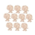 thumbnail image 4 of Raindrops  10 Pcs Cartoon Animal Wooden Chip Paintable Ornaments Shaped Child, 4 of 8