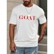 thumbnail image 2 of Stylish Red Letter GONT Print Men's Short Sleeved T-shirt, American Fashion Trendy Round Neck Casual Top For Men In Spring And Summer, Casual Sporty Tee, Summer Gifts, 2 of 7