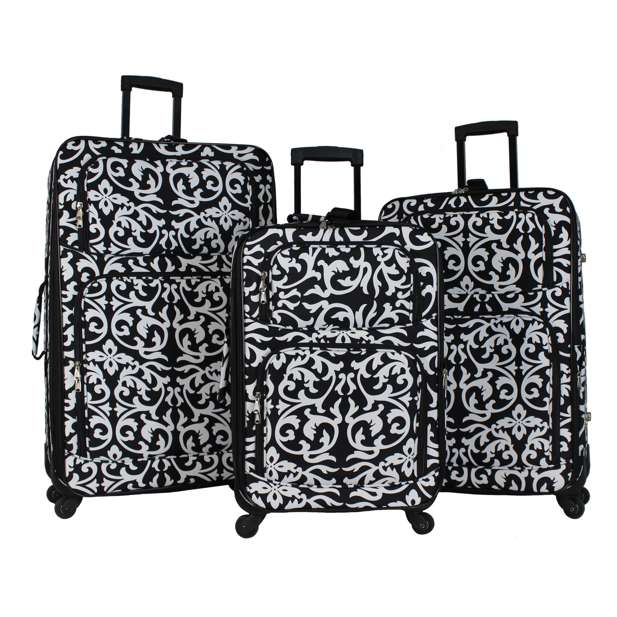 3Piece Rolling Expandable Spinner Luggage Set