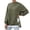 06_Green, variant on HNMKIU Women's Casual Solid Color Side Zipper Hoodless Long Sleeve Pullover Soft Comfortable Crewneck Sweatshirt for Everyday Outfits 06_Green,L