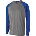 thumbnail image 2 of Holloway Sportswear S Boys ECHO HOODIE Graphite Heather/Royal 222639, 2 of 6