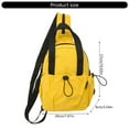 thumbnail image 3 of FENOHREFE Crossbody Slings Bag for Men Women,Small Slings Backpack Shoulder Bag Handbag Trendy Chest Daypack with Zipper Strap, 3 of 8