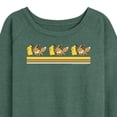 thumbnail image 3 of Pokémon - Pikachu Eevee Retro - Women's Lightweight French Terry Long Sleeve Shirt, 3 of 5