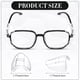 thumbnail image 5 of Gafas de Seguridad Protectores Laterales para Anteojos Recetados Slipon SideShields Protectores Laterales Transparentes, 5 of 5
