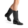 thumbnail image 3 of DREAM PAIRS Women's Western Cowboy Boots, Mid-Calf Cowgirl Boots with Chunky Heel & Embroidered Stitching Wide Width, 3 of 6