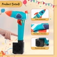 thumbnail image 7 of MyMealivos Mini Wacky Waving Inflatable Tube Guy - Desktop Dancing Inflatable Tube Man with Blower for Adults, Home Party Scenes-Rocket, 7 of 7