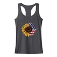 thumbnail image 4 of Dyegold 4th Of July Tank Tops For Women Summer Sleeveless American Flag Shirt Loose Casual Patriotic Graphic Tee Tops Tshirt, 4 of 4