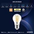 thumbnail image 7 of LUXRITE A15 Edison LED Bulb, 8.5W=60W, Dimmable, 3000K, 750 Lumens, Enclosed Fixture Rated, E26 Base, UL Listed 12 Pack, 7 of 7