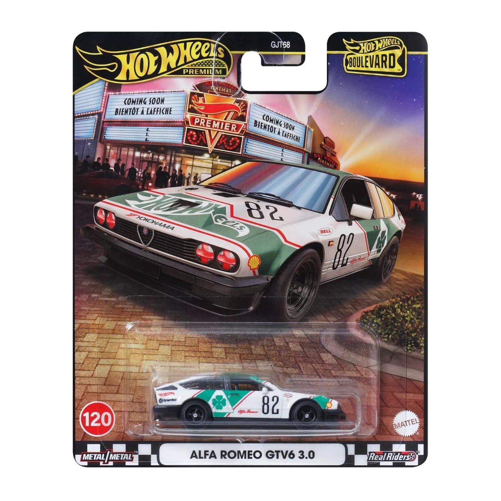 Hot Wheels Premium Boulevard 2025, Metal/Metal and Real Rider Tires, 5 Pack