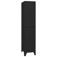 thumbnail image 3 of vidaXL Locker Cabinet Black 38x45x180 cm Steel, 3 of 5