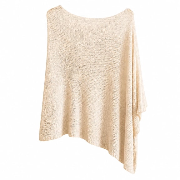 The Fleece Summer Poncho for Women, Elegant Lightweight Sheer Open Knit Mesh, for Outdoor Travel