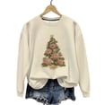 thumbnail image 2 of Yteetum Women's Oversized Christmas Sweatshirts Crewneck Loose Fits Pullover Hoodless Sweatshirts Top Womens Casual Round Neck Xmas Graphic Print Long Sleeve Fall Sweatshirt Fall Clothes Clothes, 2 of 6