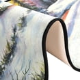 thumbnail image 6 of SKYSONIC 2X6 Feet Winter Snowy Runner Rug with Rubber Backing, Sunset Forest Non Slip Entryway Rug Runner Washable Soft Area Rug Carpet for Hallway Bedroom Kitchen Decor, 6 of 6