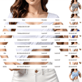 thumbnail image 3 of BODOAO Crop Tops for Women with Built In Bra Short Sleeve Scoop Neck Padded Shirt, Soft Stretch Fitted Basic Summer Tee for Yoga Workout Lounge Going Out Casual Outfits Light Blue M, 3 of 7