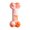 B002- Orange, variant on Indestructible Dog Toys, Chew Toys for Small Dogs, Puppy Oral Sticks, Dog Bones for Small Dogs, 7X3 Inch Red Squeaky Bone Tough Chew Toys for Dogs That Acts As Dog Dental Chews to