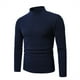 thumbnail image 1 of pstuiky Camisas de manga larga abrigadas para hombre, Camiseta de cuello alto simulado con listones intensificados de color liso para hombre salir tops xl, 1 of 6