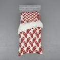 thumbnail image 1 of Ambesonne Floral Bedding Set 3 Pcs, Birth of the Nature Design, Twin, Ruby Pale Pink Cream, 1 of 3