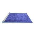 thumbnail image 2 of Ahgly Company Machine Washable Indoor Rectangle Oriental Blue Industrial Area Rugs, 7' x 9', 2 of 4