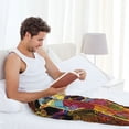 thumbnail image 6 of Picia Beautiful African Woman Mens Soft Woven Cotton Elastic Waistband Sleep Pajama Pant Lounge Sleep Pant With Pockets And Drawstring-X-Large, 6 of 9