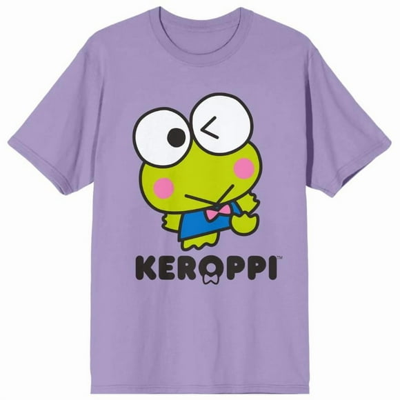 Keroppi Winking Adult Lavander T-Shirt
