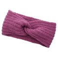 thumbnail image 2 of Minnieouse Diadema de ganchillo banda para la cabeza deportiva estilo Simple púrpura claro, 2 of 6