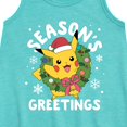 thumbnail image 2 of Pokémon - Pikachu Seasons Greetings - Youth Girls A-line Dress, 2 of 4