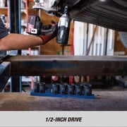 Hyper Tough 9-Piece 1/2-inch Drive Metric Impact Socket Set (mm)