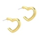 thumbnail image 5 of 1 par de pendientes de aro, dijes, pendientes de joyería simples, ligeros, creativos y elegantes Corazón 3x3cm Yuyangstore Aretes de aro, 5 of 8