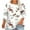 White 03, variant on QQAMB T-Shirts for Women Plus Size 3/4 Sleeve Floral Printed Crewneck Summer Trendy Loose Blouse T-Shirts Purple 4XL