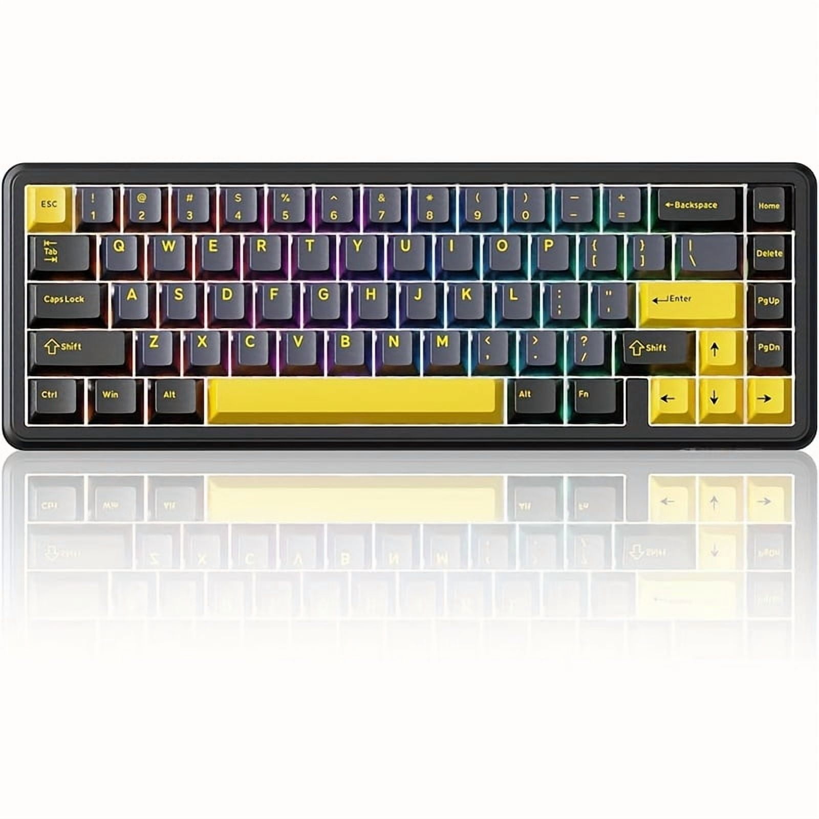 ATTACK SHARK Rapid Trigger Gaming Keyboard & Mouse Combo, X65 HE Wired Magnetic Switch Keyboard and R1 Wireless 59g Superlight Mouse w/Anti-Slip Grip (8000Hz, RT 0.01mm, RGB, 65hrs Battery)