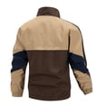 thumbnail image 4 of Mens Outdoor Jackets Lightweight Hiking Windproof Zip Up Tactical Jackets Casual Long Sleeve Workout Gym Cargo Coat, 4 of 7