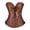 Z1 Brown, variant on Tops For Women Bustier Shapewear Lace Waist Push Up Bodysuit,Color:Light Pink