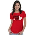 thumbnail image 3 of Canada Strong And Free Maple Leaf Womens Fitted Plus Size Graphic Tee Brisco Brands 2X, 3 of 5