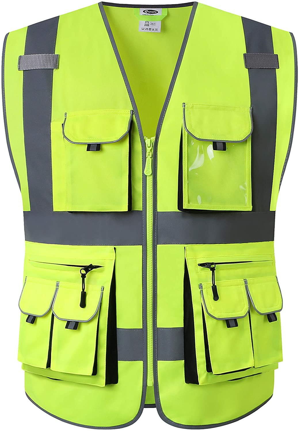 PARKING ATTENDANT Yellow Hi-Vis High-Vis Visibility Safety Vest/Waistcoat