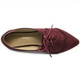 thumbnail image 6 of Ollio Women's Shoes Faux Suede Flat Pointed Toe Oxford F1300, 6 of 6