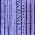 thumbnail image 1 of Ahgly Company Machine Washable Indoor Square Solid Blue Modern Area Rugs, 8' Square, 1 of 4
