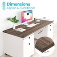 thumbnail image 2 of Kaboon 47.25x30 inch Universal Table Top, Pack 1, Rectangular, Eucalyptus, 2 of 7