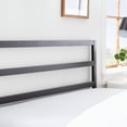thumbnail image 2 of King size Modern Slatted Headboard in Matte Black Metal Finish, 2 of 5