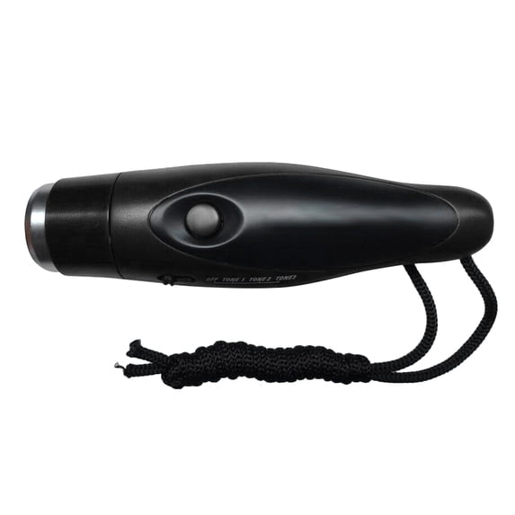 Electronic Whistle, Handheld Electronic Whistles Battery Operated Whistle with Lanyard Three Tone Distinct High Volume Outdoor Sport Training Whistle for Coaches, Referees, P.E. Teacher Black