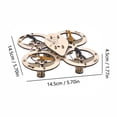 thumbnail image 3 of Creative Wooden Drone Model Kit, DIY Building Blocks Flying Toys Assembled Kit, Unique Gift for Adults and Teens, Wood Craft Quadcopter for Hobbyists and Collectors, 3 of 6