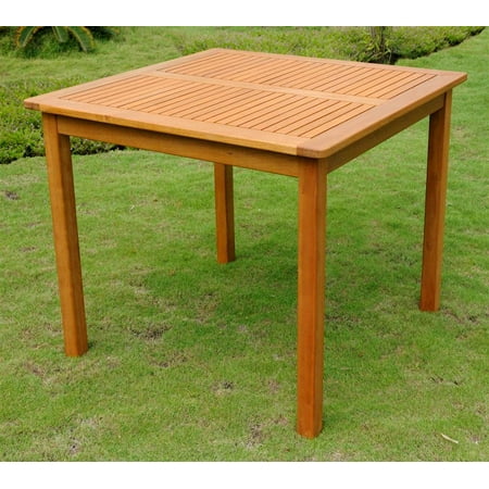 Balau Wood Square Patio Table