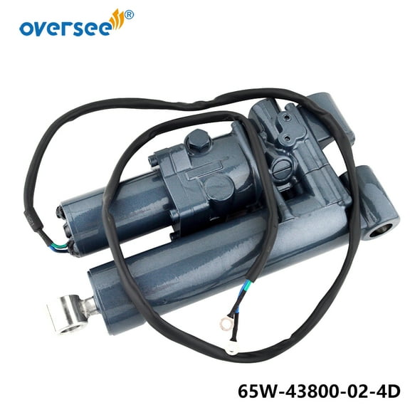 Oversee Silver LED Lighting Outboard Single Ram Power Tilt Trim Unit