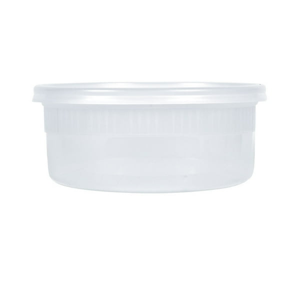 Deli Containers with Airtight Sealable Lids Microwavable, Non Spill